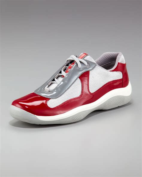 red prada sneakers for men.